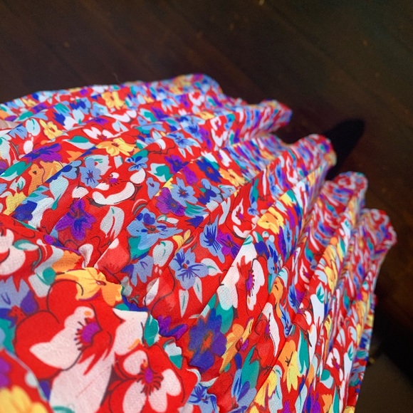 Red Flowery Dress - Picture 3 of 5